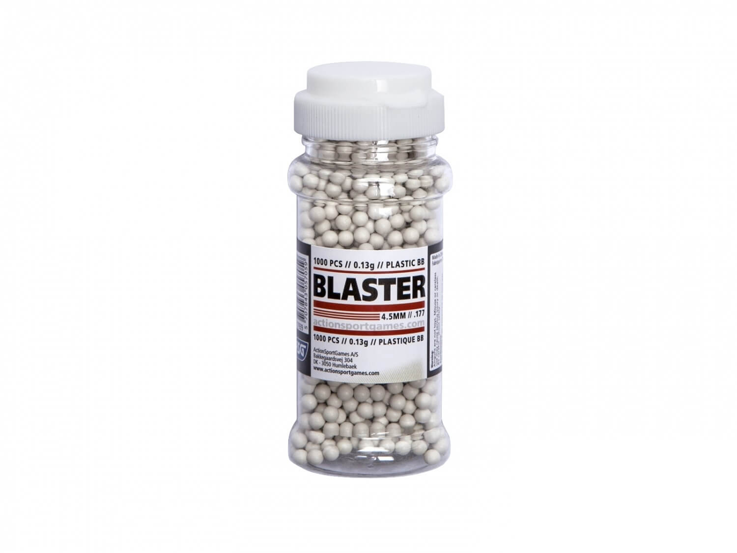Blaster Plastickugler, 1000 Stk, 4,5 mm(.177) kr. 29,00,-