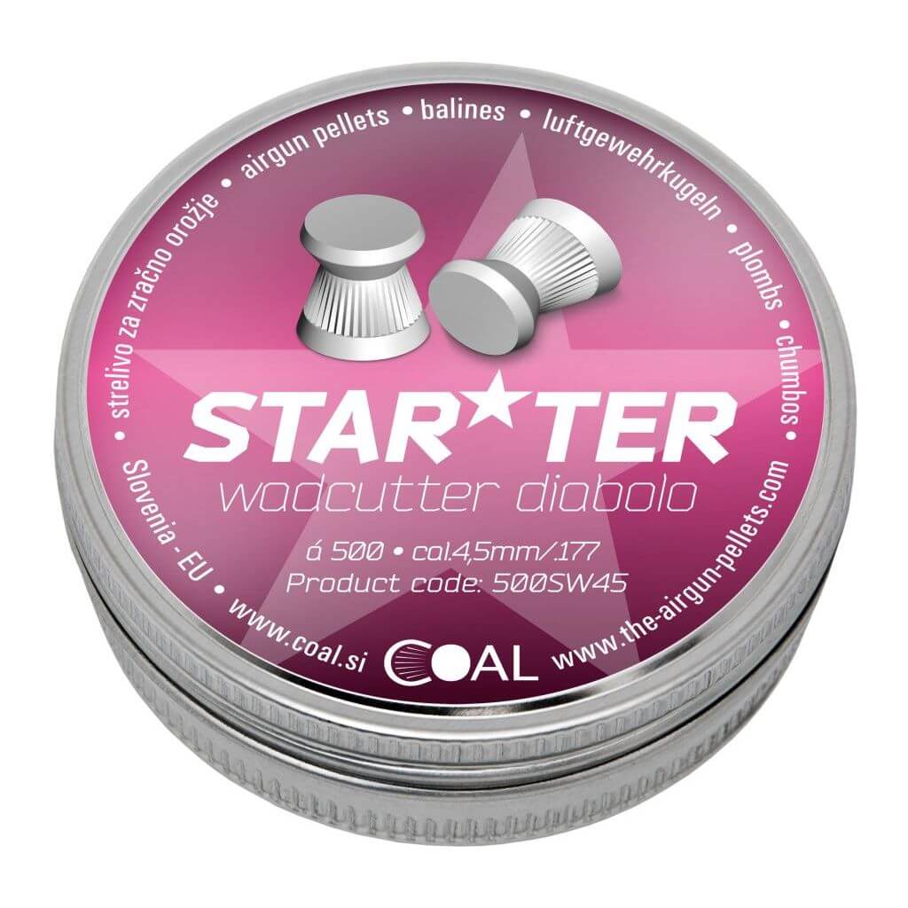 COAL Starter Wadcutter hagl, 500 stk, 4,5 mm (.177)