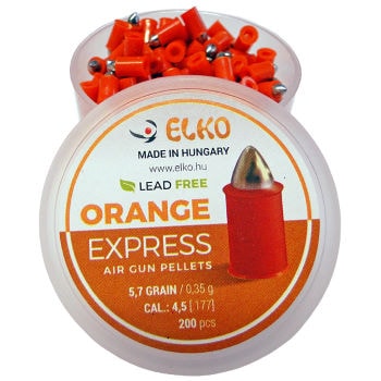Elko Orange Express Blyfri Hagl, 200 stk, 4,5 mm (.177)