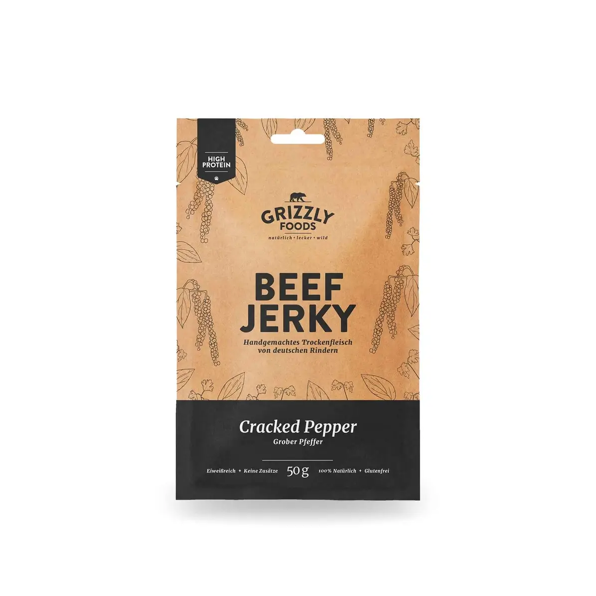 Grizzly Jerky, Cracked Peber