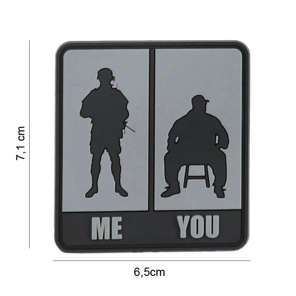 Billede af Patch, PVC, Me & You, Grå