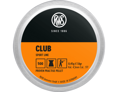 RWS Club 10, 500 Stk, 4,5mm(.177) kr. 49,00,-