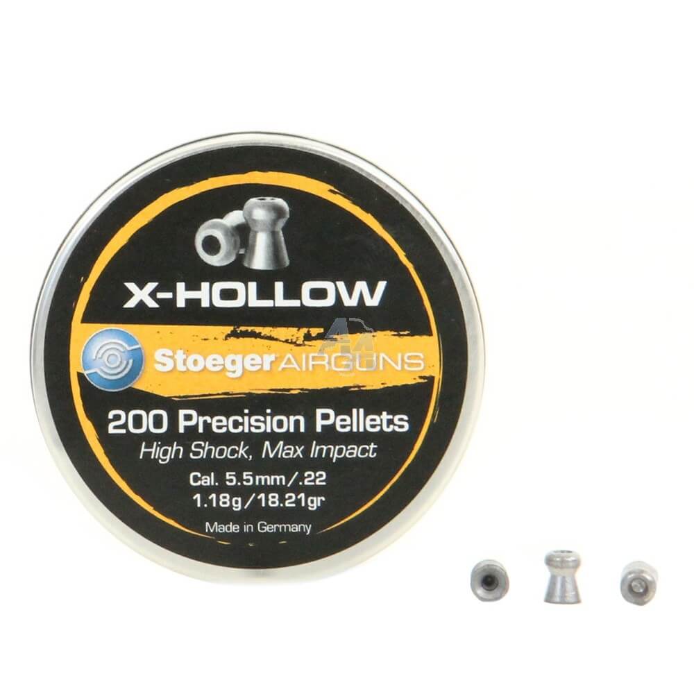 Stoeger X-Hollow Hagl, 200 stk, 5,5 mm (.22)