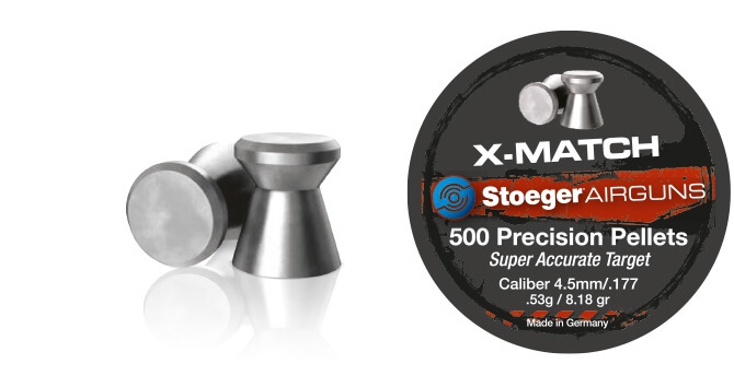 Stoeger X-Match Hagl, 500 stk, 4,50 mm (.177)
