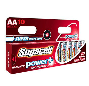 Se Supacell AA Batterier, 10 stk hos Handelshuset Aulum