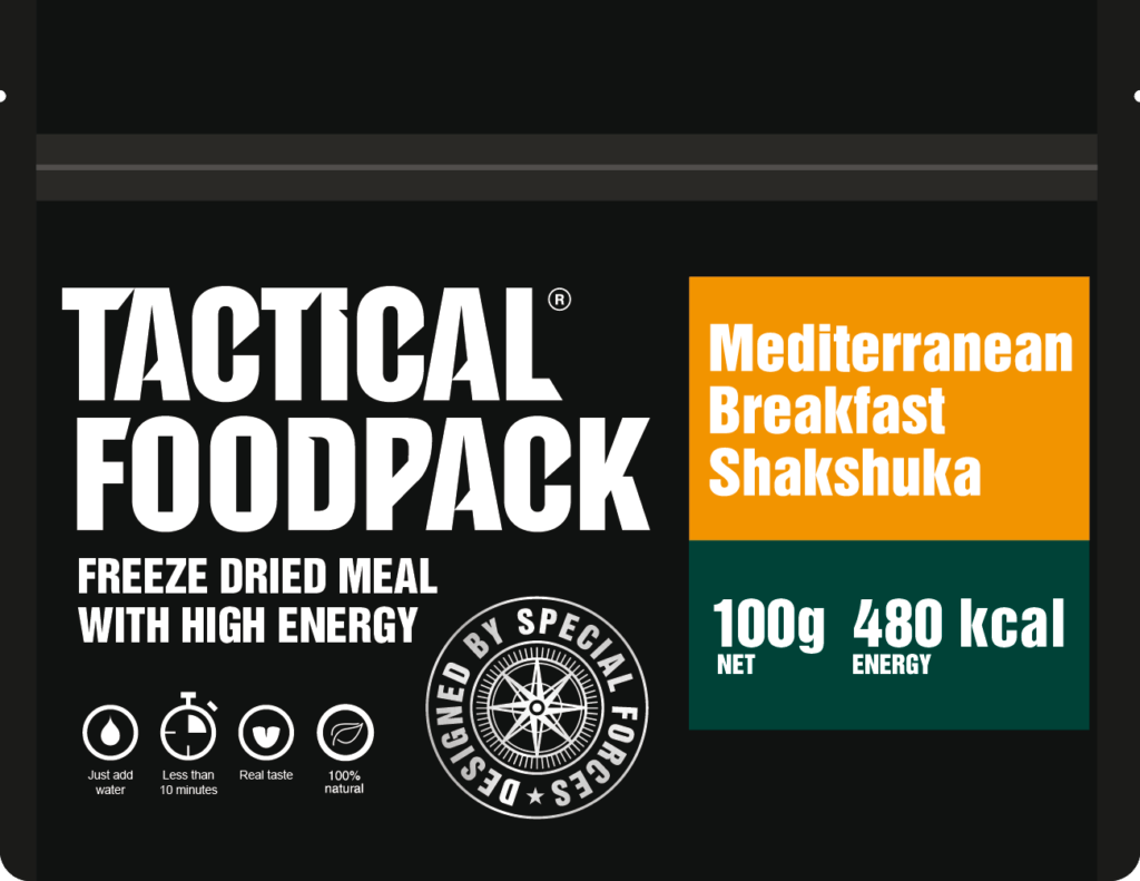 Se Tactical Foodpack Middelhavs morgenmad shakshuka - 100g hos Handelshuset Aulum