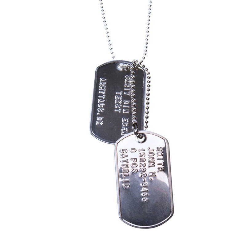 Shiny Dogtags set - Armytags - Armytags.eu