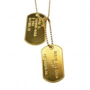 Messing Dogtags, St
