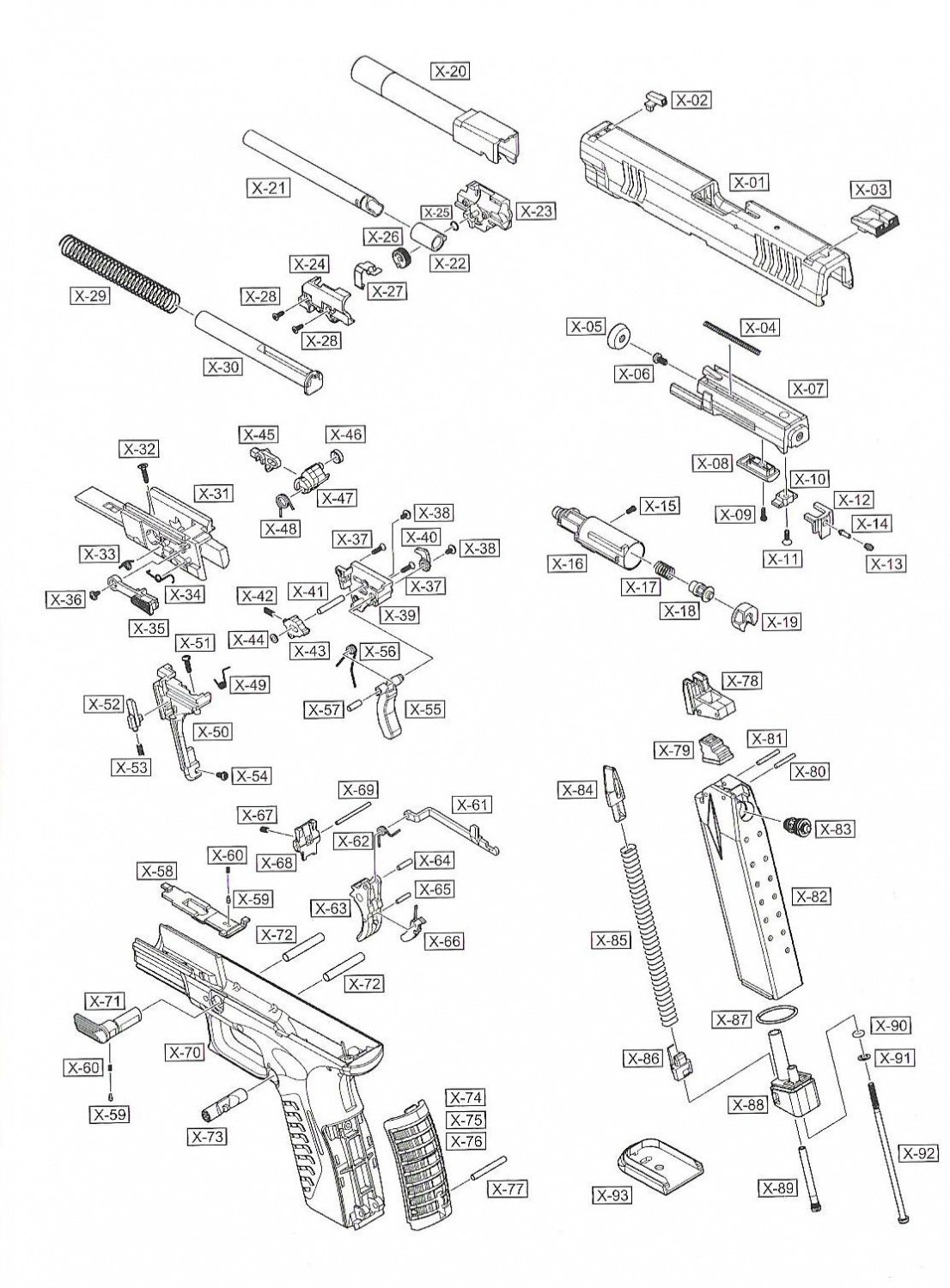 Trigger stang del 61