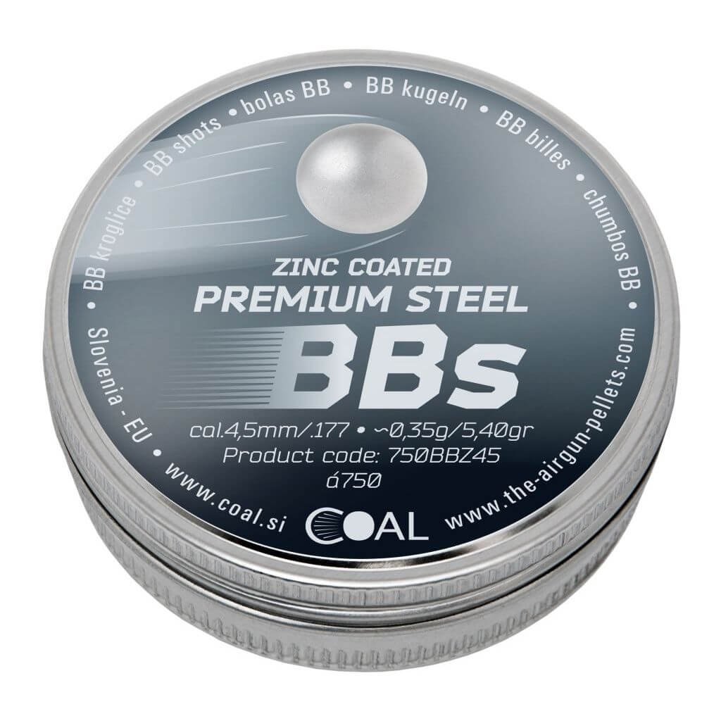 COAL Premium Zink stlhagl, 750 stk, 4,5 mm (.177)