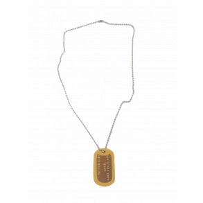 Gul Dogtag, 1 stk