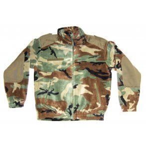 Fleece jakke, Woodland camouflage