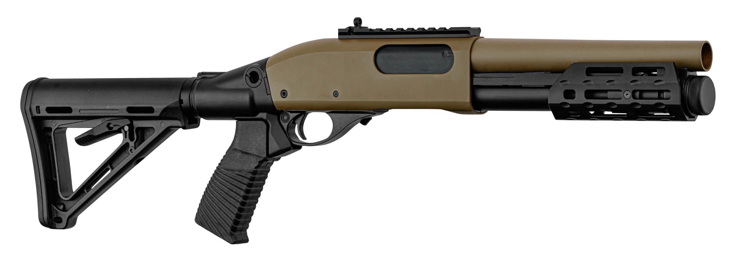 Golden Eagle M870 Tactical Shotgun, Tan