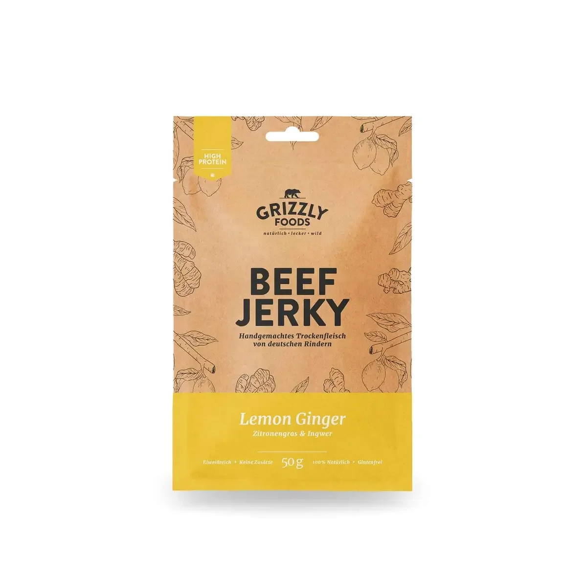 Grizzly Jerky, Citron Ginger