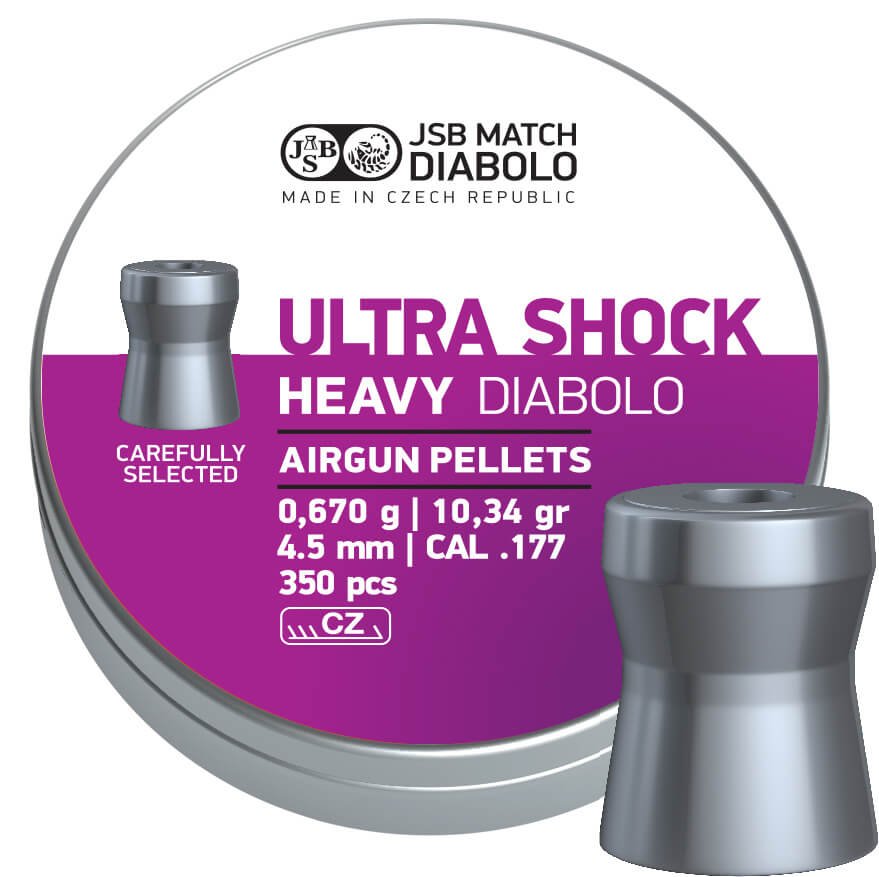 JSB Ultra Shock Hagl, 350 stk, 4,5 mm(.177)