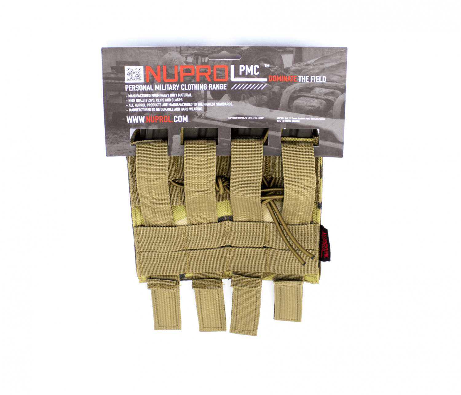 Nuprol PMC Dobbelt magasin lomme, M4, Multicam