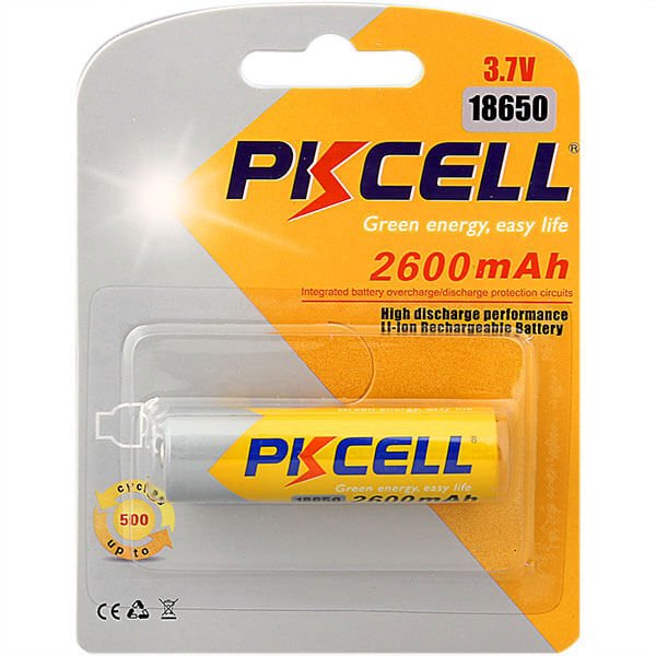 PK Cell 18650 Genopladeligt Batteri