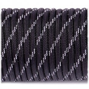 Refleks Paracord, Sort, 10 meter
