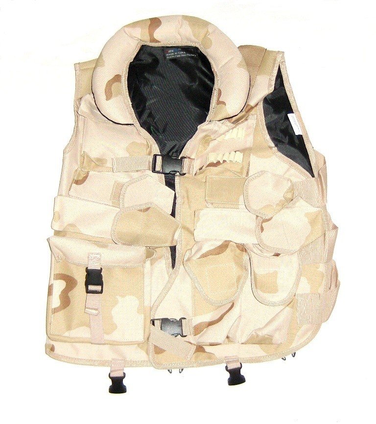 Taktisk vest, bld krave, Desert cammo