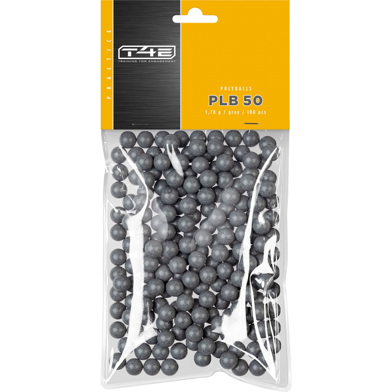 T4E Practice PLB 50 Polyballs, 100 stk